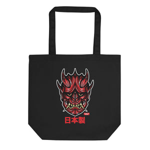 Made in Japan - Oni Mask - Red - Eco Tote Bag