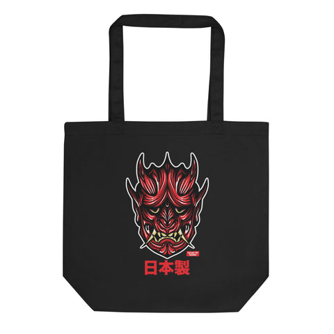 Made in Japan - Oni Mask - Red - Eco Tote Bag